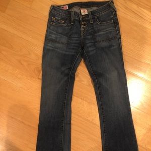 True Religion mid rise boot cut jeans size 26